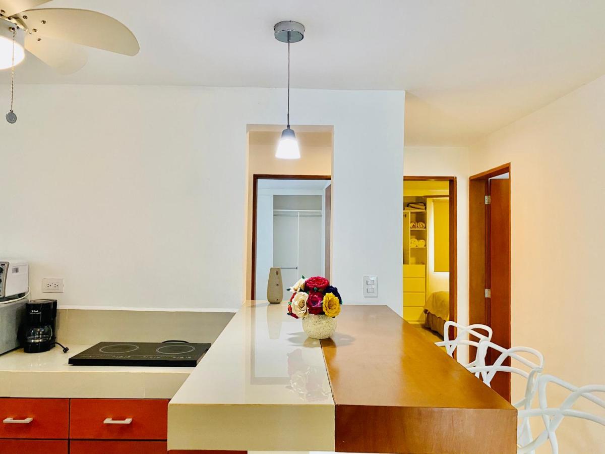 Apartamento cálido y moderno en la entrada de la zona hotelera Cancún Exterior foto